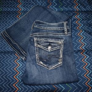 Silver Suki Slim Boot Cut Jeans